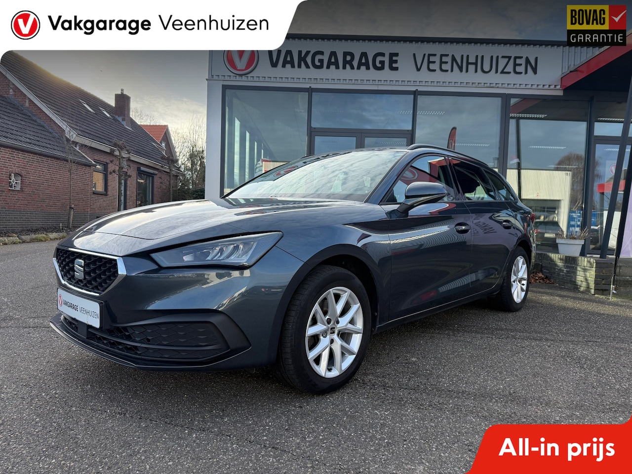 SEAT Leon Sportstourer - 1.0 TSI Style|Rijklaarprijs|Elek. trekhaak|Carplay|ACC|Sensoren| - AutoWereld.nl