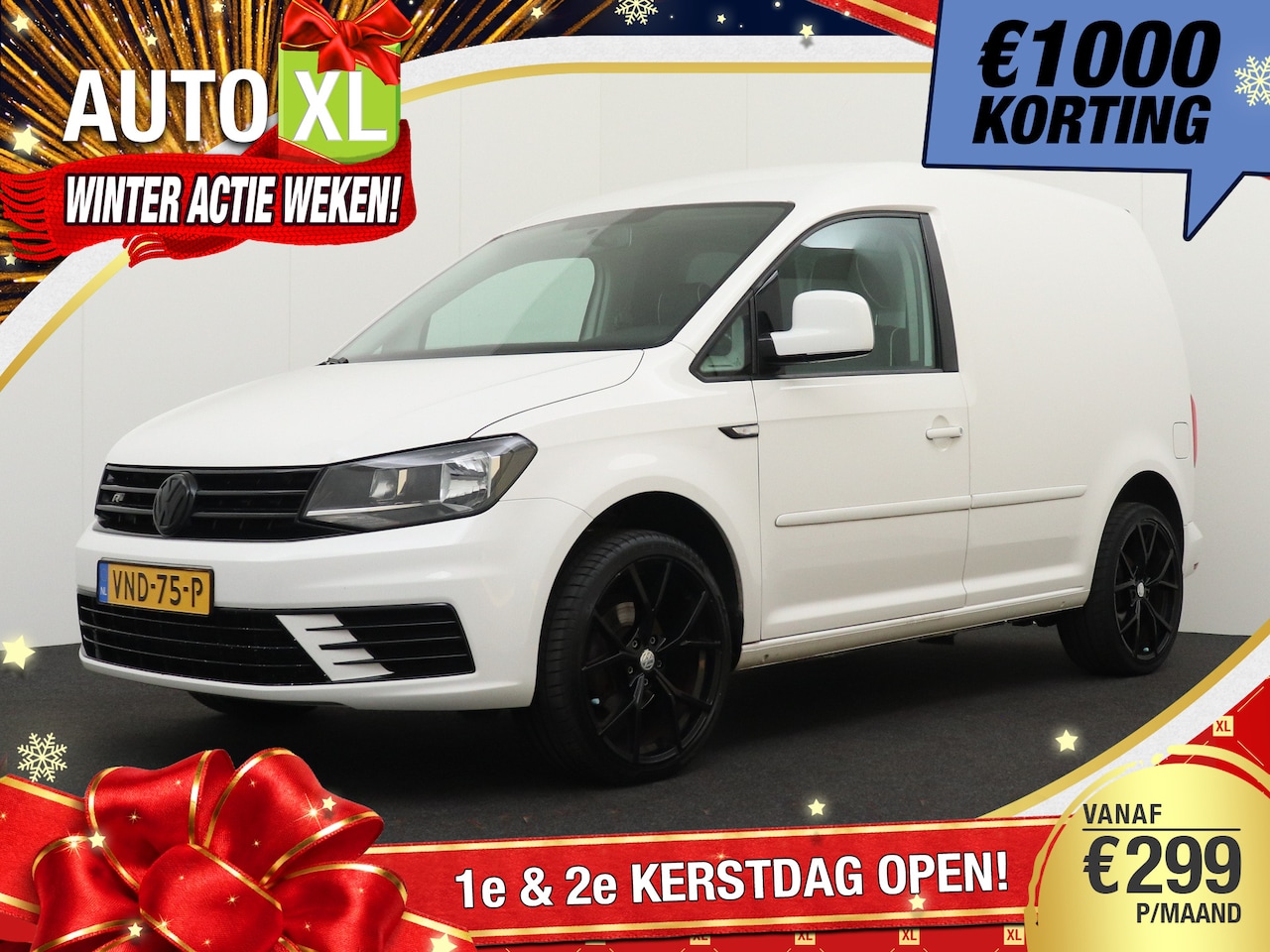 Volkswagen Caddy - 2.0 TDI R-Line 19'LMV Napa-Leder Carplay Climate - AutoWereld.nl
