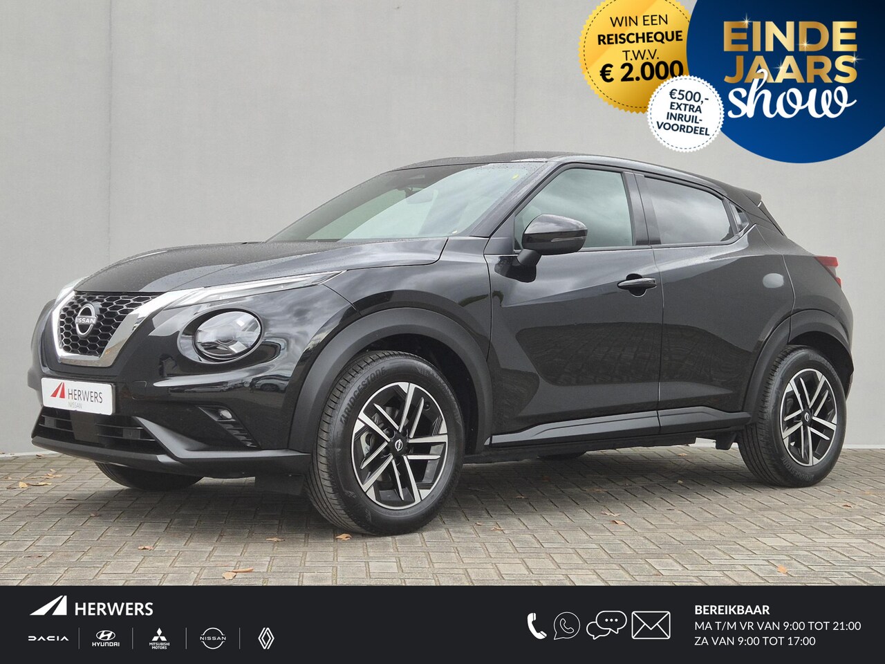Nissan Juke - 1.0 DIG-T N-Connecta Automaat / Fabrieksgarantie t/m 12-03-2028 / Cold Pack / Trekgewicht - AutoWereld.nl
