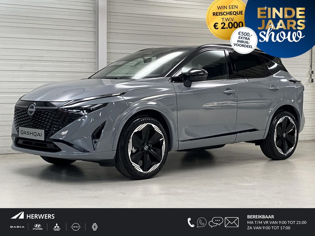 Nissan Qashqai - 1.3 MHEV Xtronic N-Design / €4500,- Nissan Eindejaarsvoordeel / Van €48.419,- Voor €43.919 - AutoWereld.nl