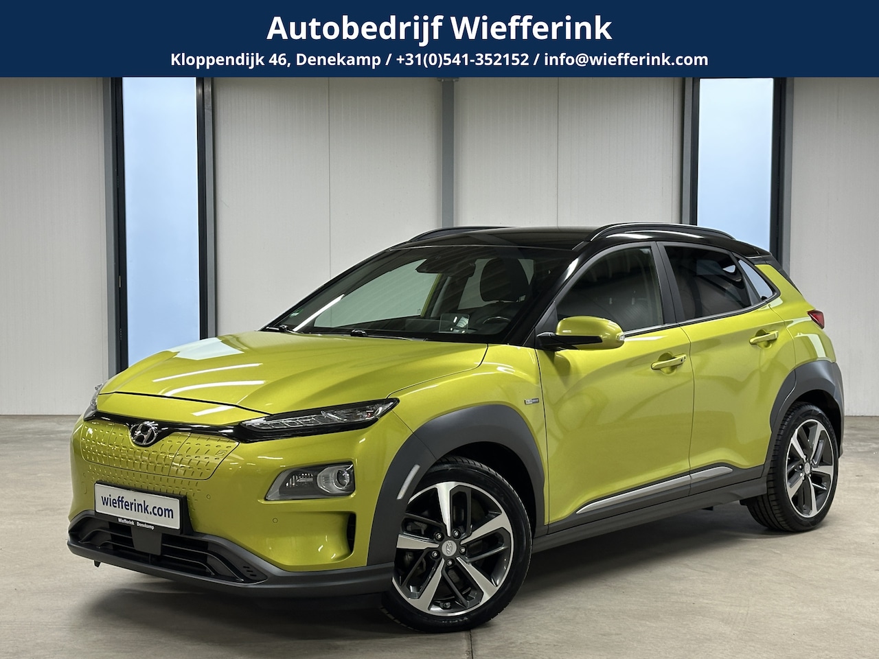 Hyundai Kona Electric - EV Premium 64 kWh 204pk | SOH 96% | Leder | HUD | Stoelventilatie - AutoWereld.nl