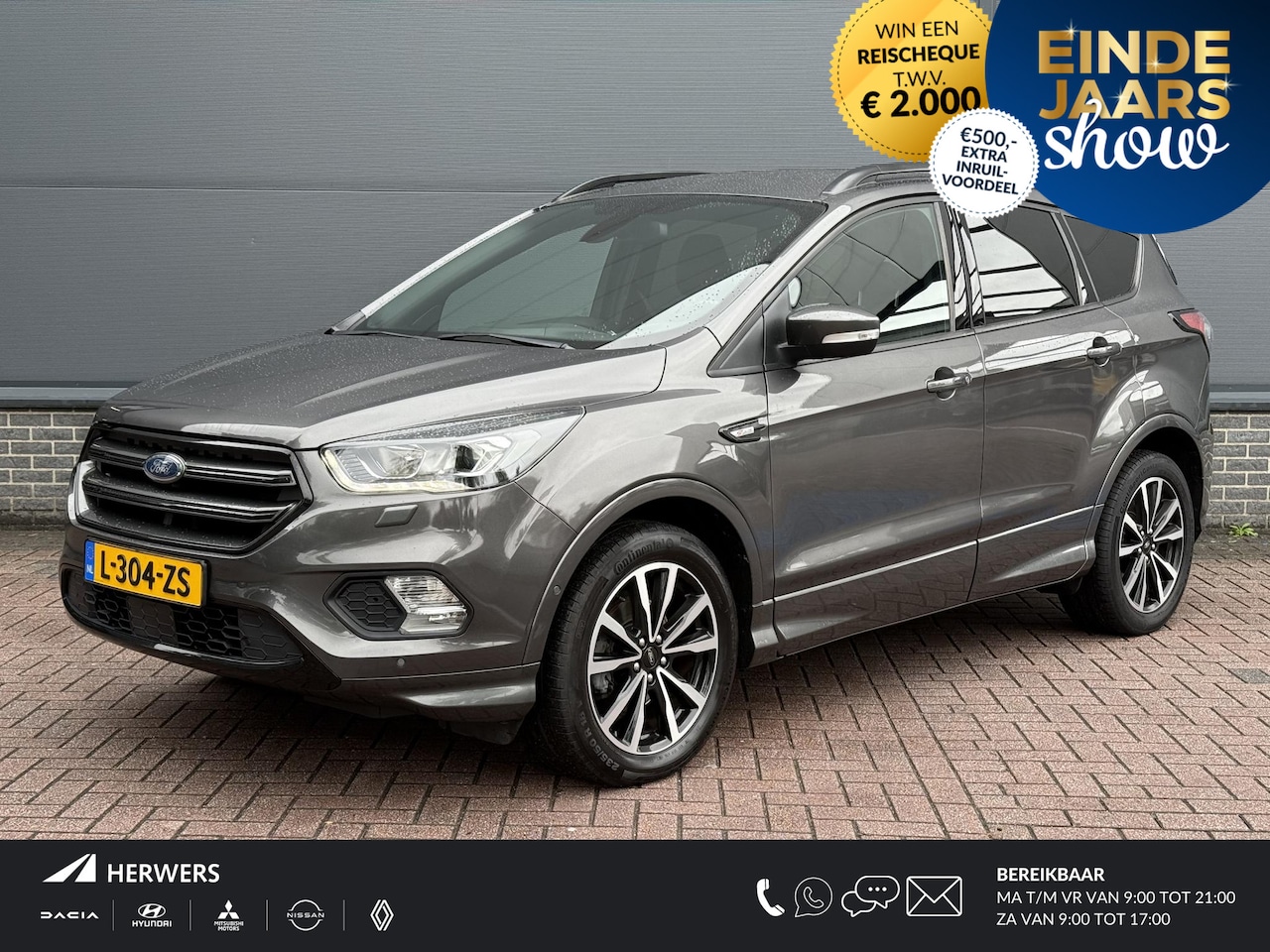 Ford Kuga - 1.5 EcoBoost ST Line / Elektrisch wegklapbare Trekhaak, 2000 kg / Elektrische Achterklep / - AutoWereld.nl