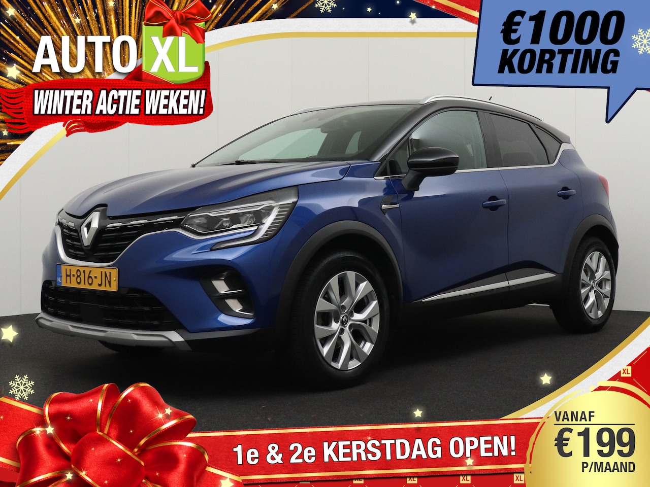 Renault Captur - 1.0 101 PK TCe Intens Half-Lederen Stoelen Carplay Park.sens 1k - AutoWereld.nl