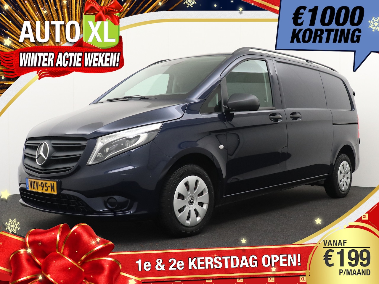 Mercedes-Benz Vito - 114 136 PK Aut. CDI Lang Matrix-Led Carplay Climate Dodehoek 1k - AutoWereld.nl
