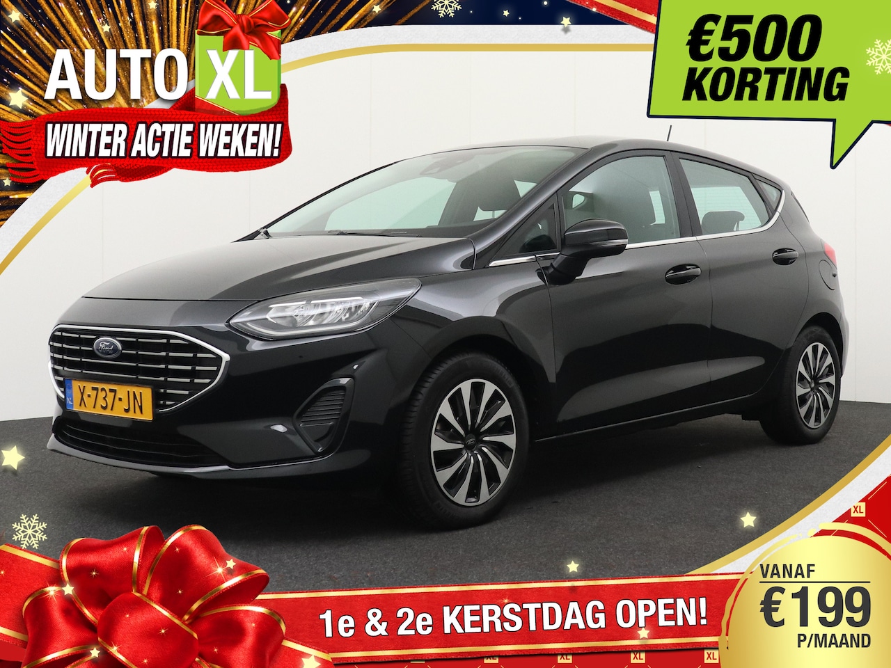 Ford Fiesta - 1.0 125 PK Hybrid Titanium Stuur+Stoelverw. Climate Sportstoelen 0.5k - AutoWereld.nl