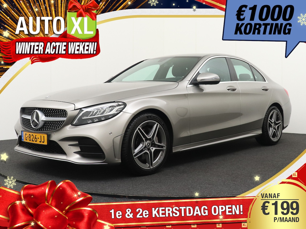 Mercedes-Benz C-klasse - 180 157 PK Aut. AMG-Line Digi.Dash Camera Dodehoek 18'LMV 1k - AutoWereld.nl