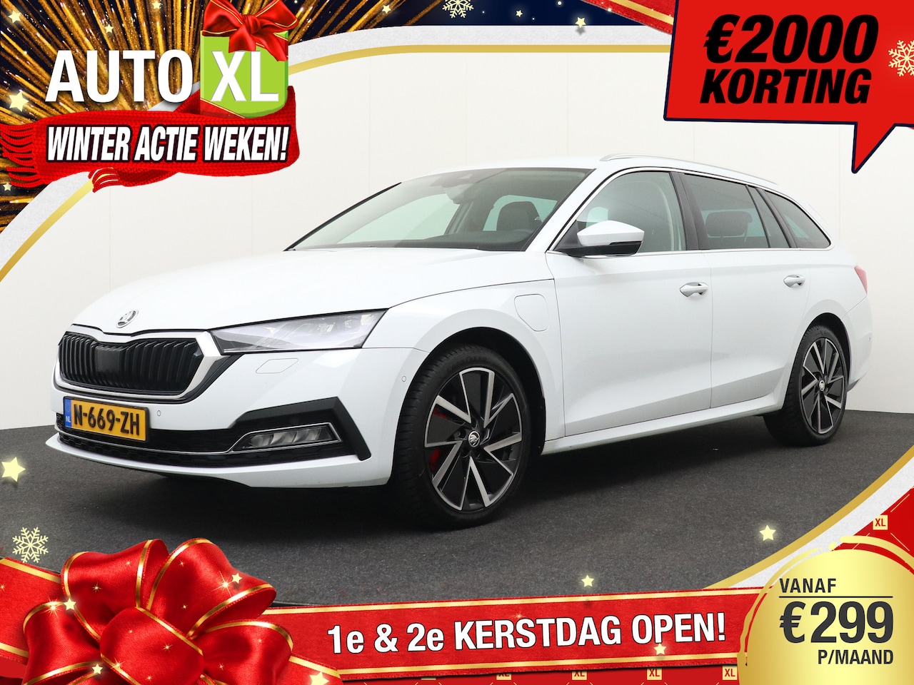 Skoda Octavia Combi - 1.4T 204 PK PHEV Sport Business Trekhaak Memory Camera 2K - AutoWereld.nl