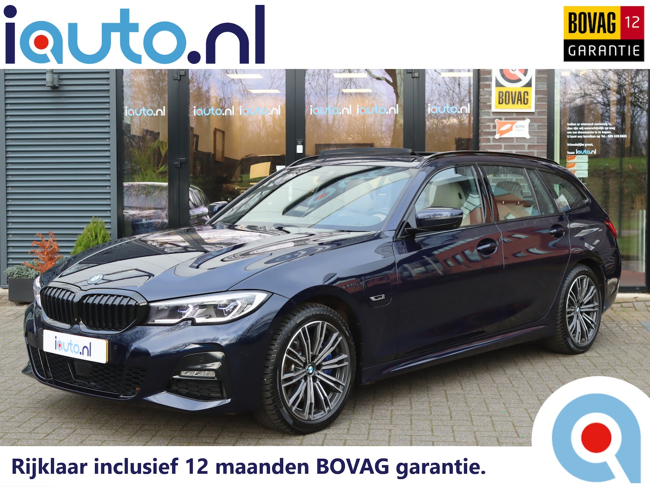 BMW 3-serie Touring - 330e M-Sport Shadow Line Pano/Laser LED/Leder/360/Keyless/Head-up/ACC/Dodehoek - AutoWereld.nl