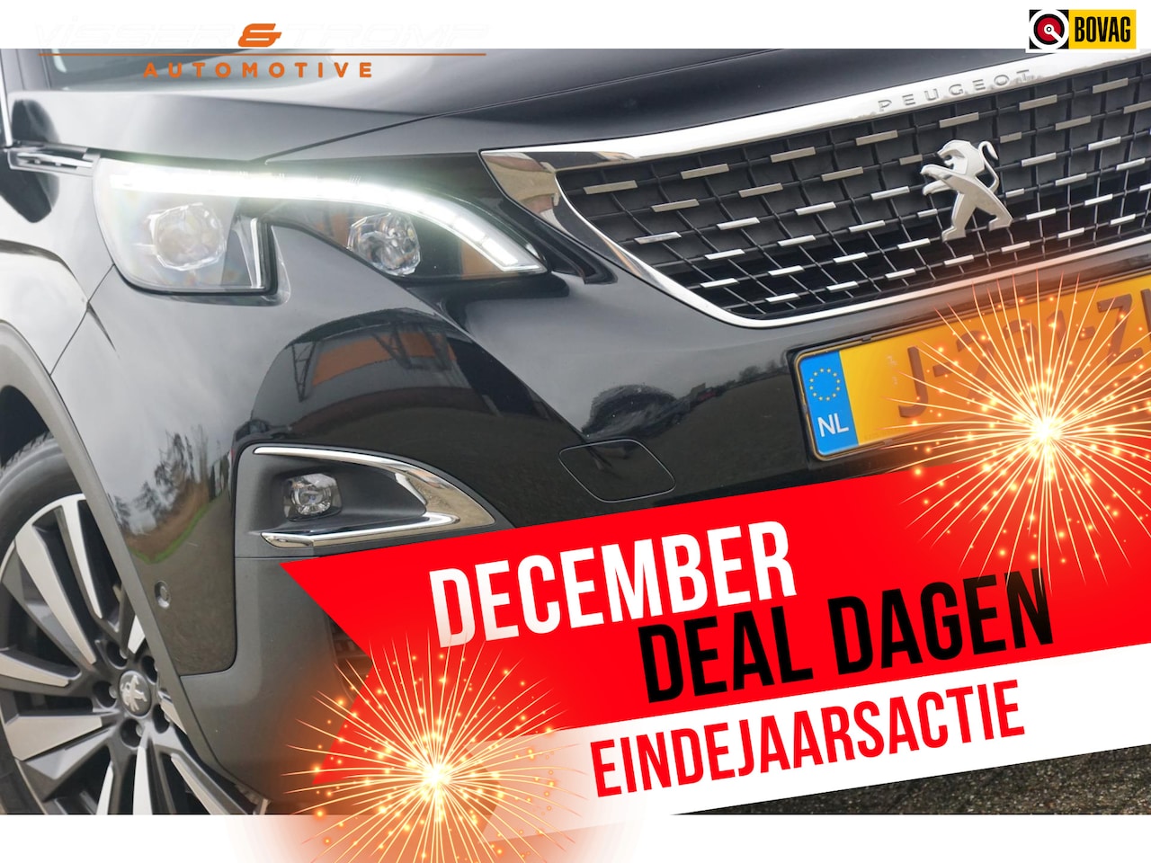 Peugeot 5008 - 1.2 PureTech Blue Lease Premium AUT | Noir Perla Nera | Full-LED/Carplay/Half leder/Camera - AutoWereld.nl