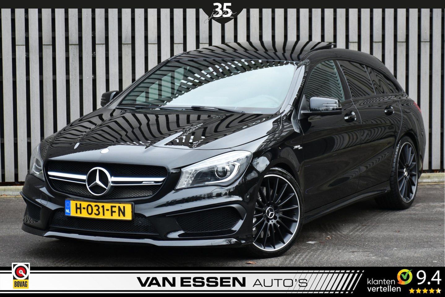 Mercedes-Benz CLA-klasse Shooting Brake - AMG 45 4MATIC OrangeArt Edition Pano Navi Leder Memory H&K Camera Nette Auto! - AutoWereld.nl