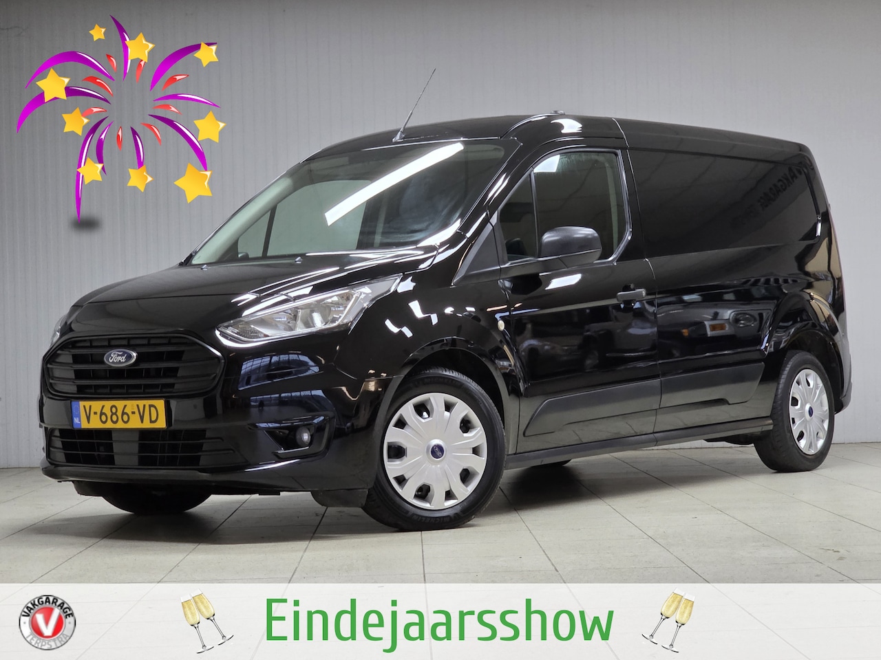 Ford Transit Connect - 1.0 Ecoboost L2 Trend/ Zij-Schuifdeur Rechts/ Camera/ Trekhaak/ Voorruitverw./ Airco/ Navi - AutoWereld.nl