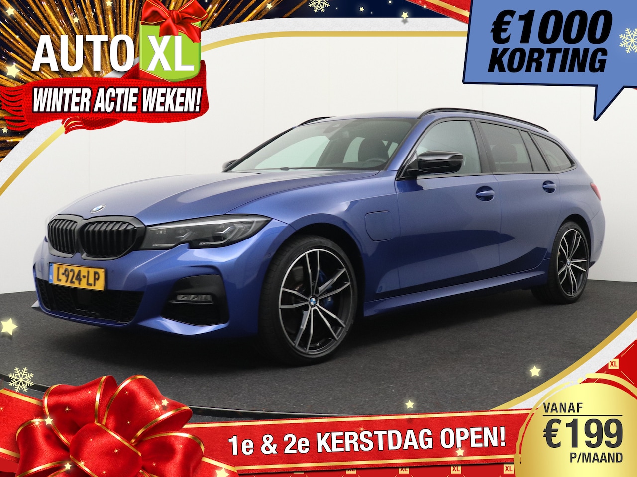 BMW 3-serie Touring - 330e M-Sport Adapt.Cruise M-Leer/Sportstoelen 19'LMV 1k - AutoWereld.nl