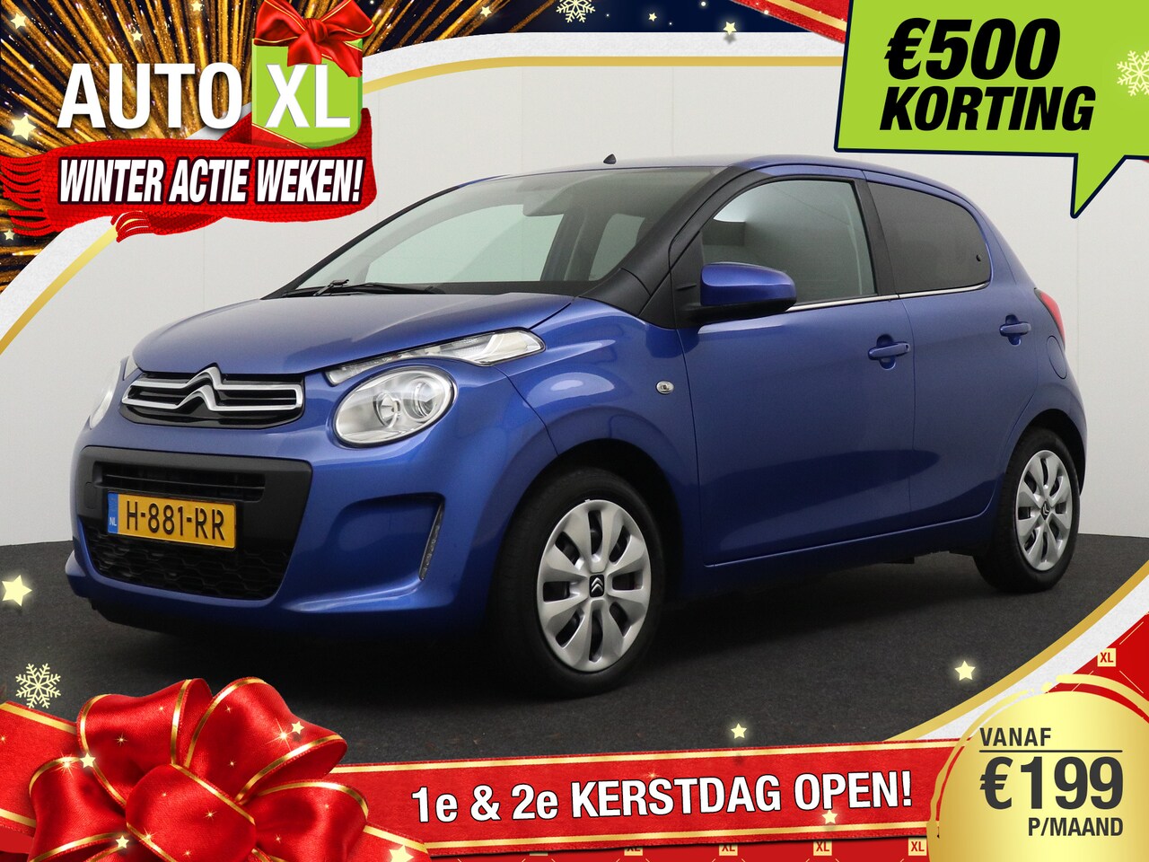 Citroën C1 - 1.0 VTi Feel Pack-Comfort Bluetooth LED Airco Extra getint glas 0.5k - AutoWereld.nl