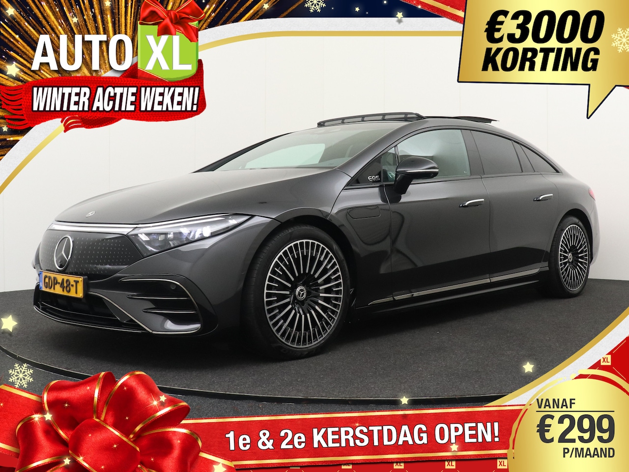 Mercedes-Benz EQS - 450 4MATIC AMG Line 108 kWh 4WD Pano-Dak Hyperscreen Burmester 3k - AutoWereld.nl