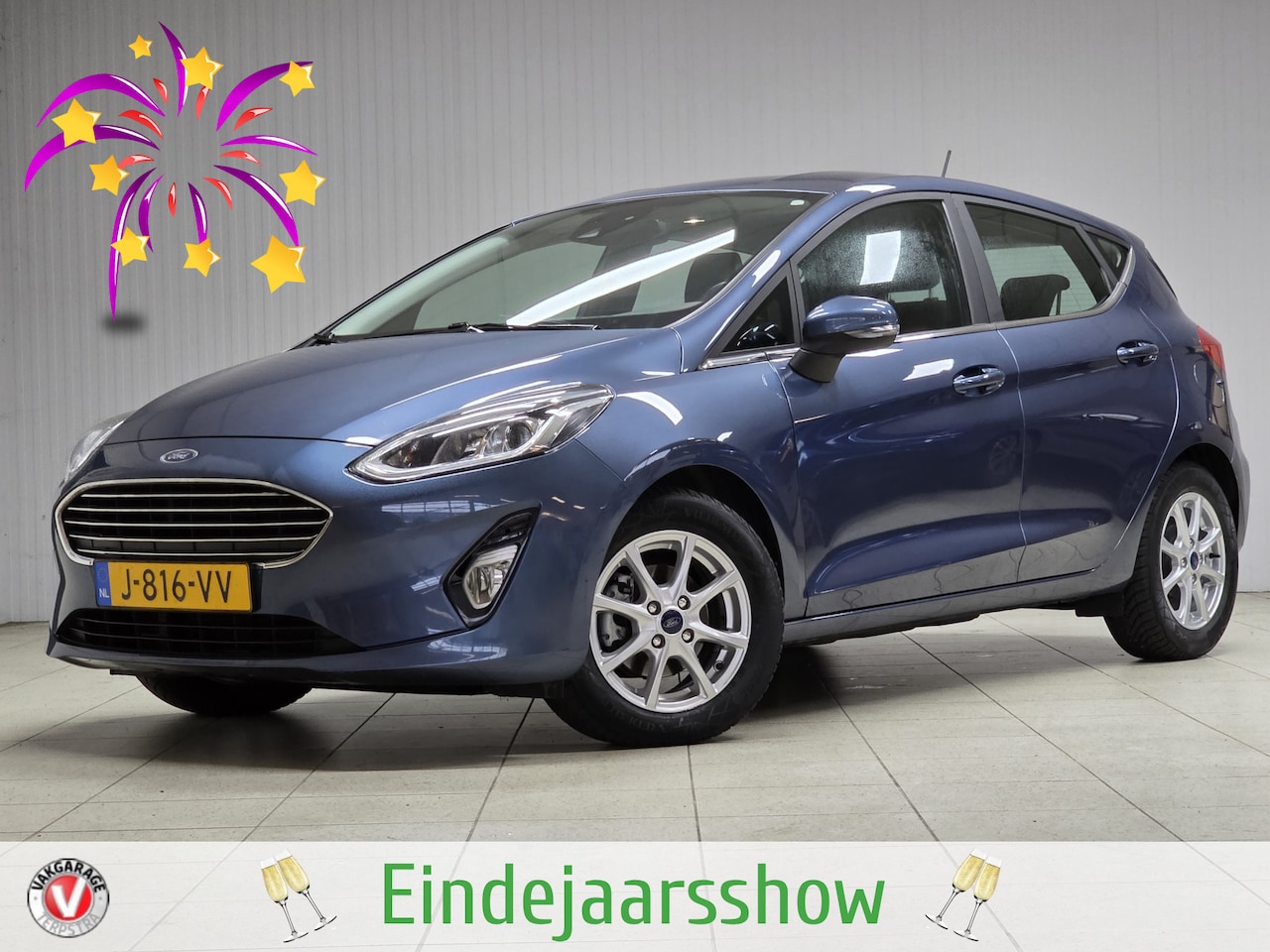 Ford Fiesta - 1.0 EcoBoost Titanium/ 15'' LMV/ DAB+/ Lane-Assist./ 15'' LMV/ Clima/ Cruise/ Elek. pakket - AutoWereld.nl