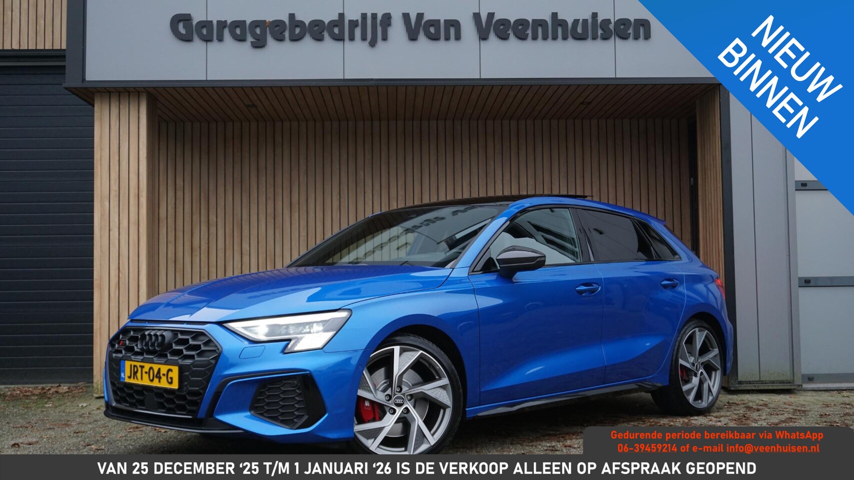 Audi S3 - Sportback 2.0 TFSI 310pk Quattro Pano.dak B&O RS-Seat Nappa HUD *Black Optik* 19inch LM Au - AutoWereld.nl