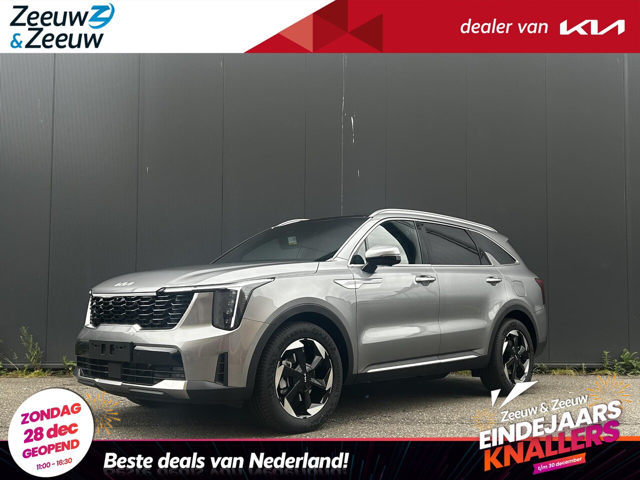 Kia Sorento - 1.6 T-GDi Plug-in Hybrid 4WD DynamicPlusLine 7p. NIEUW TE BESTELLEN FACELIFT MODEL | Panor - AutoWereld.nl