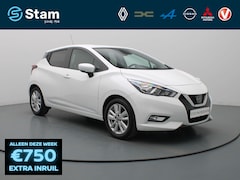 Nissan Micra - 100pk IG-T N-Connecta Airco | Camera | Cruise | Navi | Parkeersens. achter