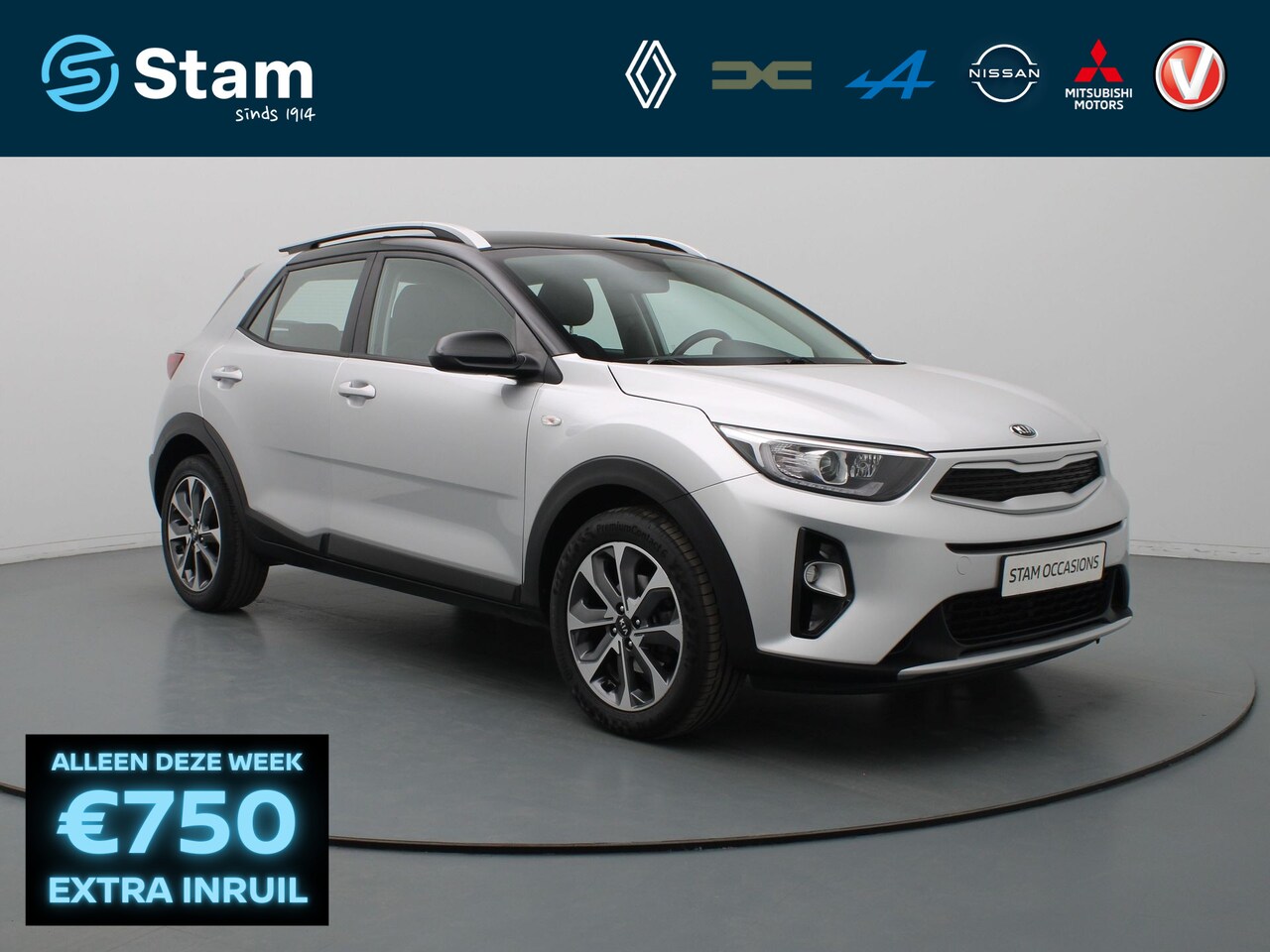 Kia Stonic - 100pk T-GDi DynamicLine Camera | Climate | Cruise | Navi | Parkeersens. achter - AutoWereld.nl