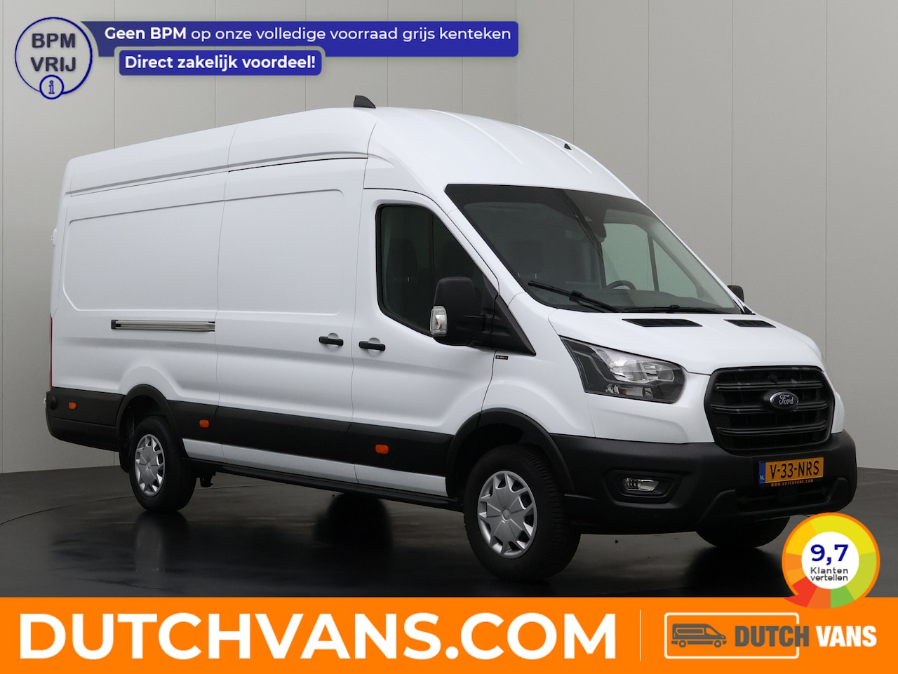 Ford Transit - 2.0TDi 130PK L4H3 Jumbo | Navigatie | Multimedia | Camera | 3-Persoons | Betimmering - AutoWereld.nl