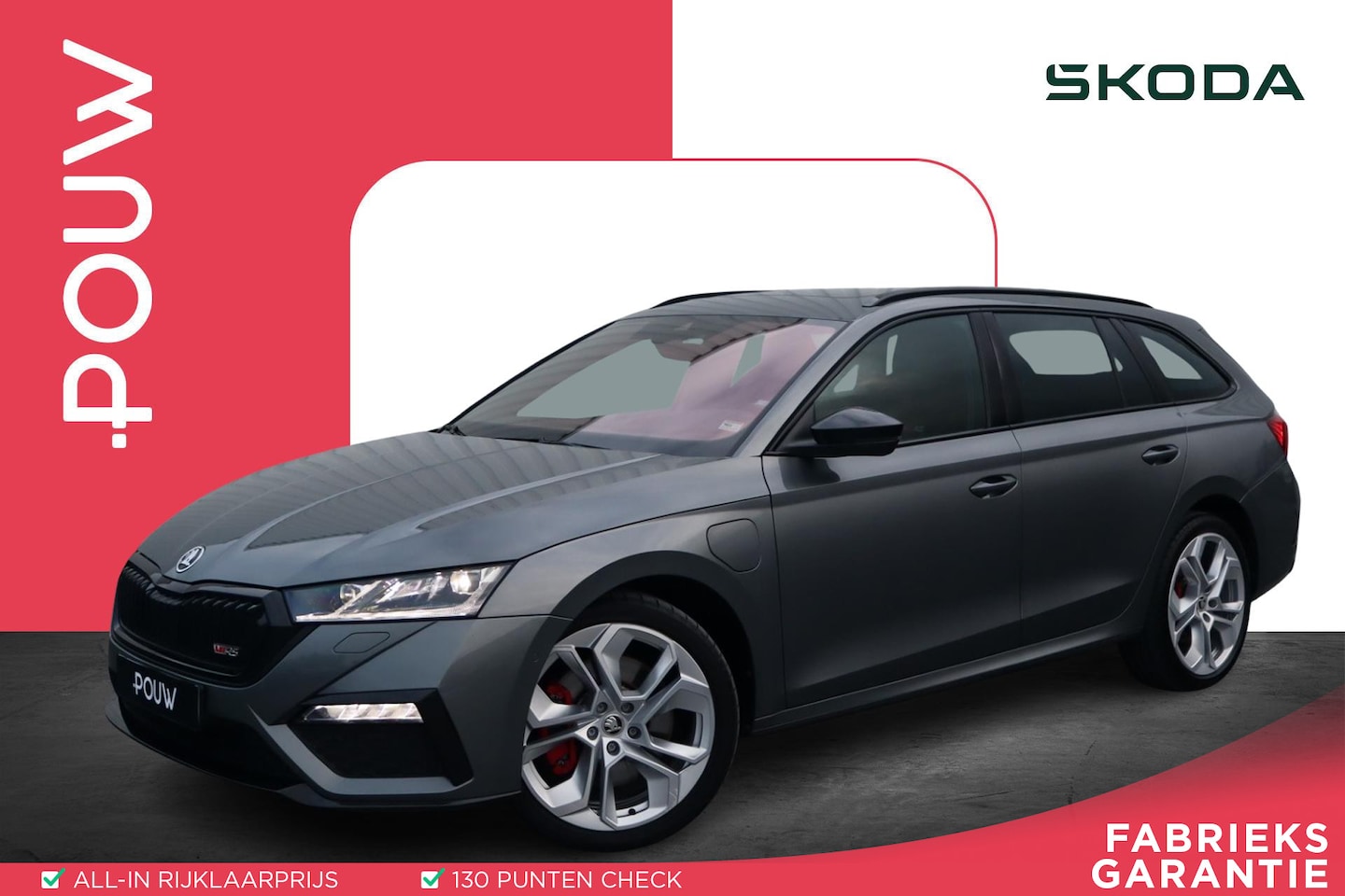 Skoda Octavia Combi - 2.0 TSI iV RS | SoH 99% | Verwarmbare voorrruit | - AutoWereld.nl