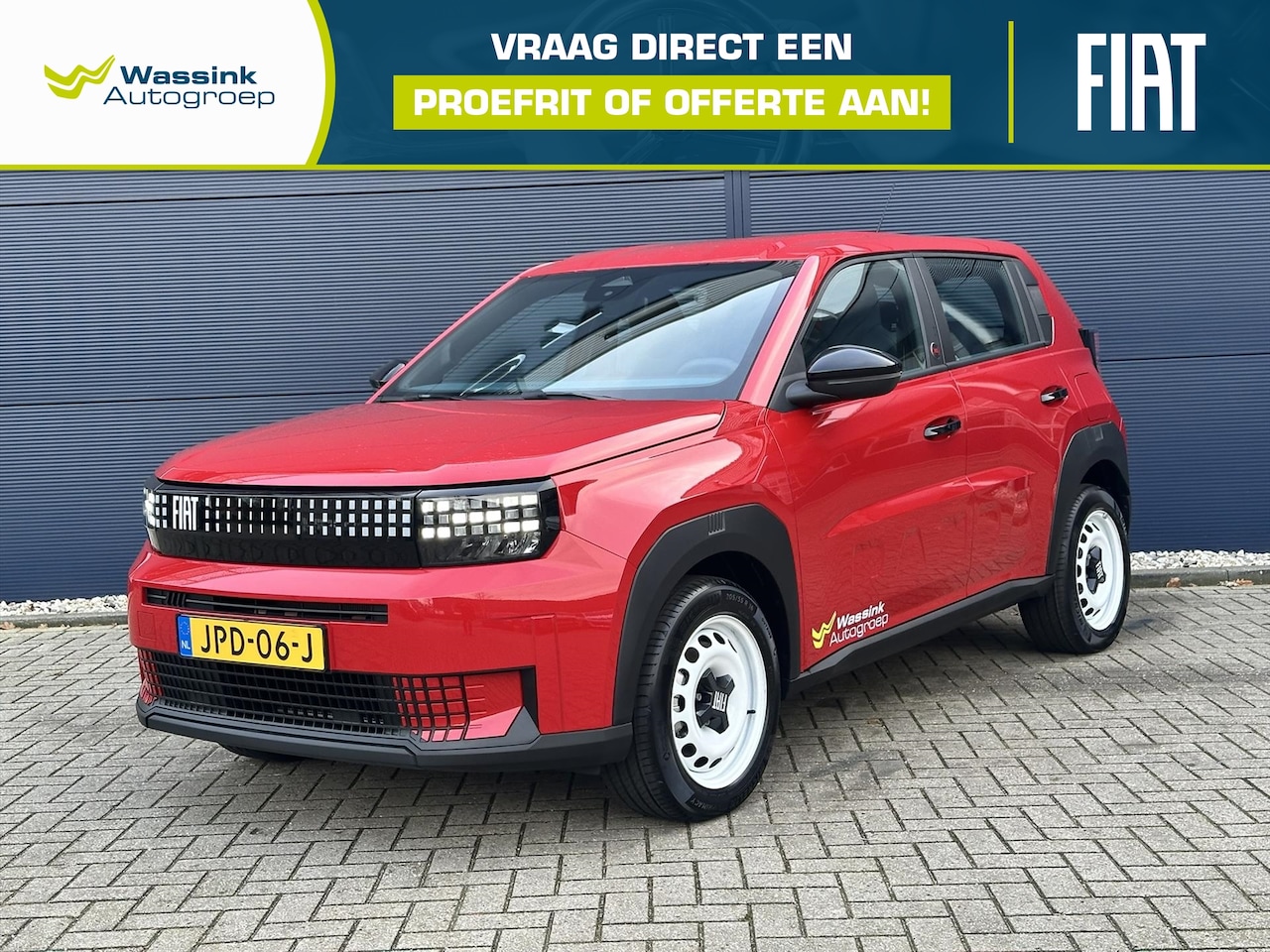 Fiat Grande Panda - 44kWh 113pk Red | Led Koplampen | Apple Carplay | Android Auto | DAB+ | Cruise Control | - AutoWereld.nl