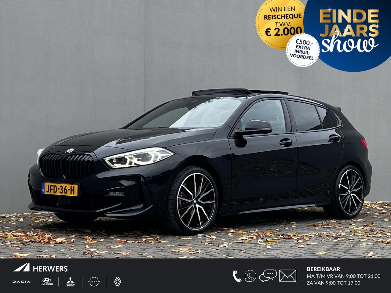 BMW 1-serie - 118i / Dealer onderhouden / M-Sport / Panorama schuifdak / Head Up Display / Adaptieve Cru - AutoWereld.nl