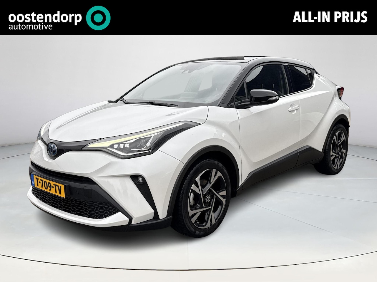 Toyota C-HR - 2.0 Hybrid Bi-Tone **NAVIGATIE/ STOELVERWARMING/ KEYLESS/ DODEHOEK DETECTIE** - AutoWereld.nl