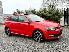Volkswagen Polo - 1.2 TSI DSG Highline Panodak|Leer|Navi|Cruis Rood
