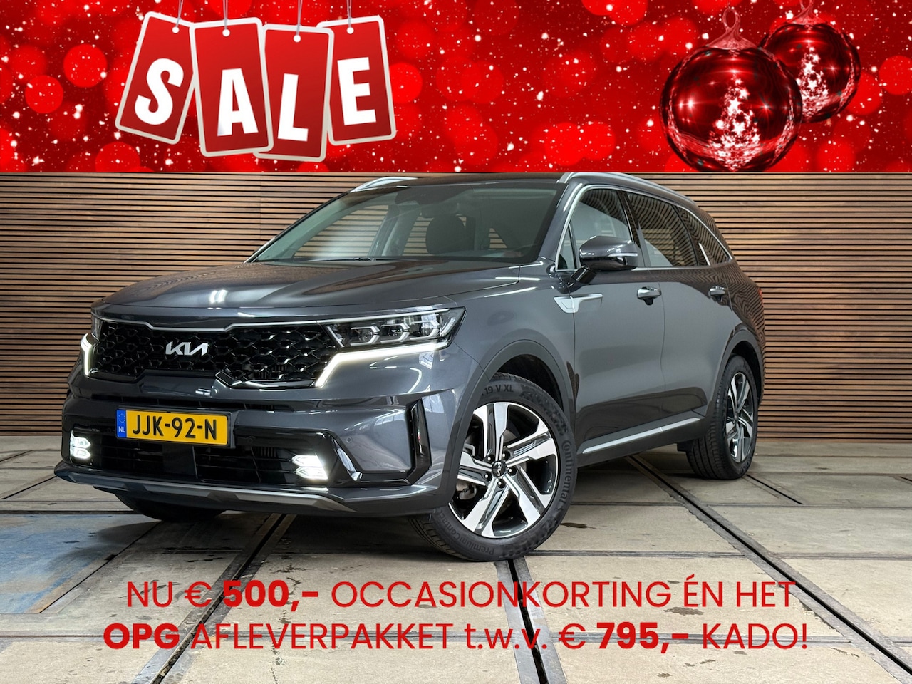 Kia Sorento - 1.6 T-GDI Plug-in Hybrid 4WD DynamicLine 7p. | Luxe Leer | Afn. Trekhaak | Winterpakket | - AutoWereld.nl