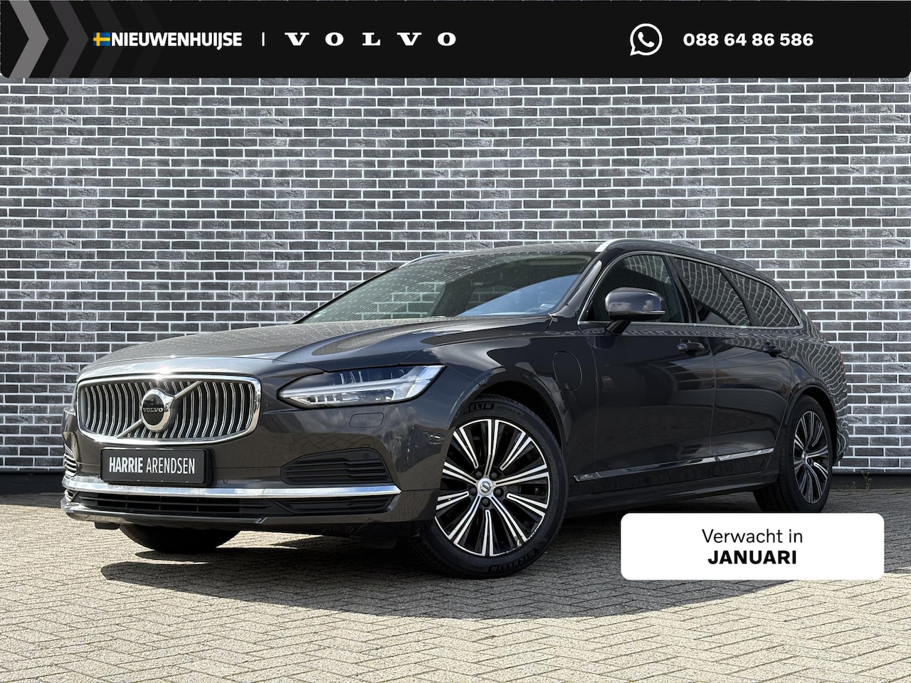 Volvo V90 - Recharge T6 AWD Inscription | Long Range | Google Infotainment | Parkeercamera | Lederen B - AutoWereld.nl