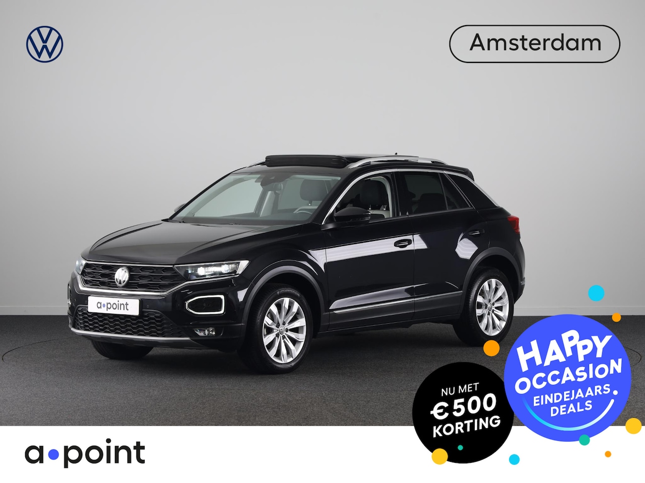 Volkswagen T-Roc - 1.5 TSI Sport 150 pk Automaat (DSG) | Navigatie | Panoramadak | Parkeersensoren | Adaptiev - AutoWereld.nl
