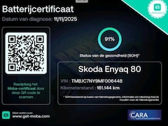 Skoda Enyaq iV - 80 SPORTLINE 91% SOH PANO|Dodehoek|360Cam|Memory|