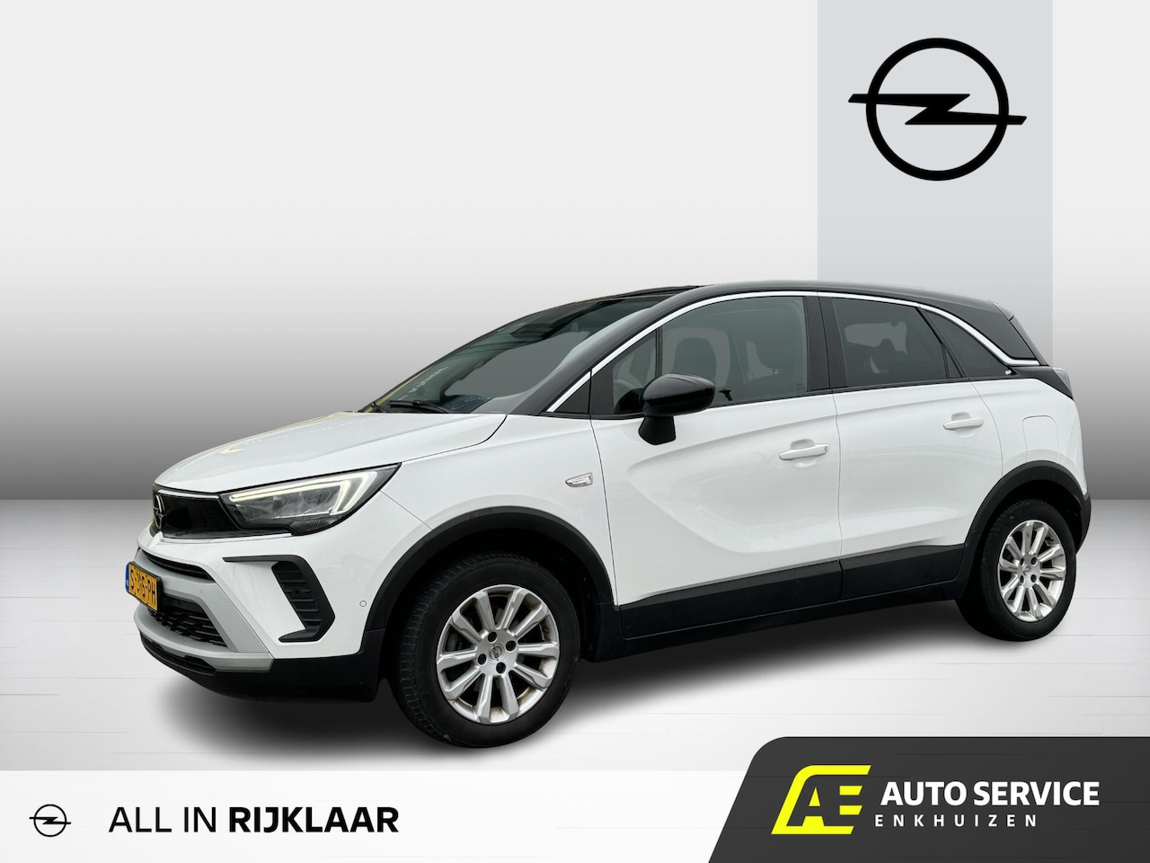 Opel Crossland - 1.2 Turbo Elegance AUTOMAAT | 1/2 leer | Carplay | Camera | Stoel+stuurverwarming | LED | - AutoWereld.nl