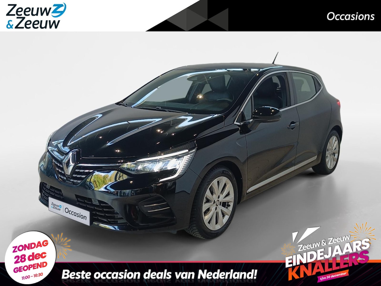 Renault Clio - 1.6 E-Tech Hybrid 140 Intens *Automaat*Navi+Camera*Climate Control*Cruise Control*Parkeers - AutoWereld.nl