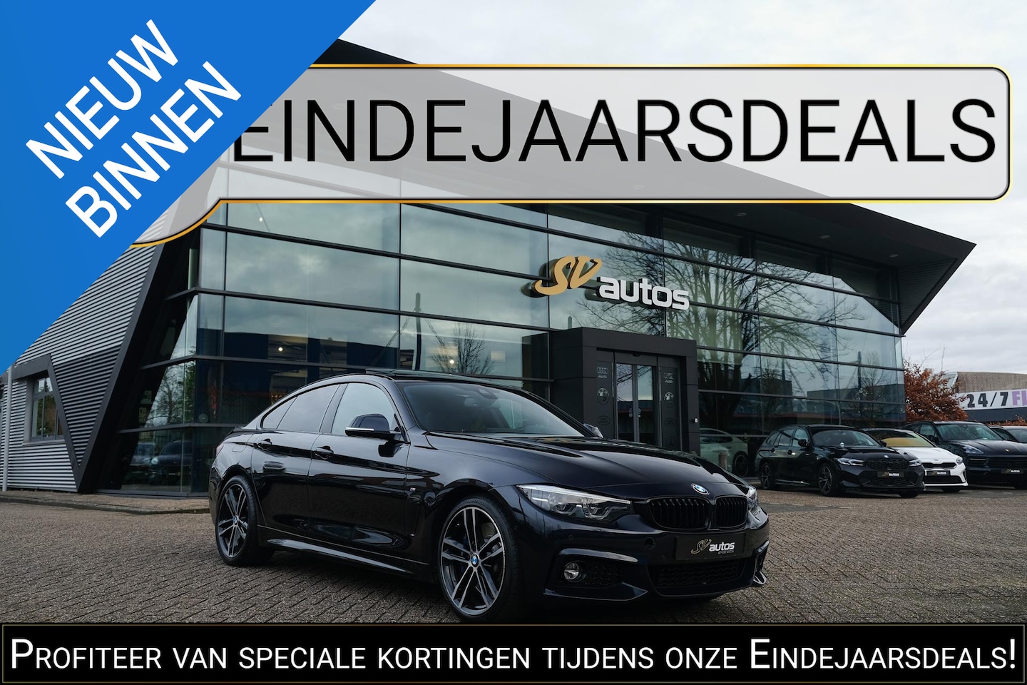 BMW 4-serie Gran Coupé - 430i 252pk M-sport Schuifdak Leder NLauto 19" LMV Sportautomaat Groot navigatie - AutoWereld.nl