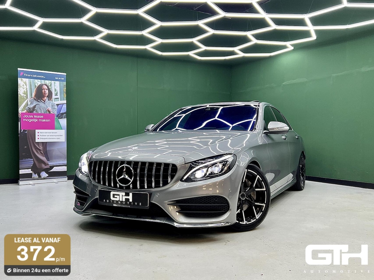 Mercedes-Benz C-klasse - 200 Prestige AMG | Dakje | Leder | Sfeer - AutoWereld.nl