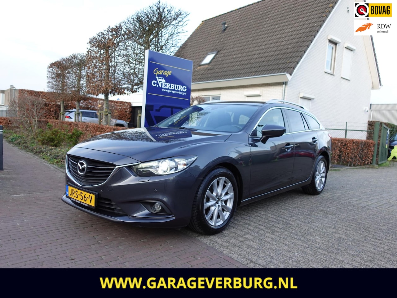 Mazda 6 Sportbreak - 2.0 HP TS+ (Navi,Cruise,Xenon,Stoelverwarming,PDC) -- 73.747 Km -- - AutoWereld.nl