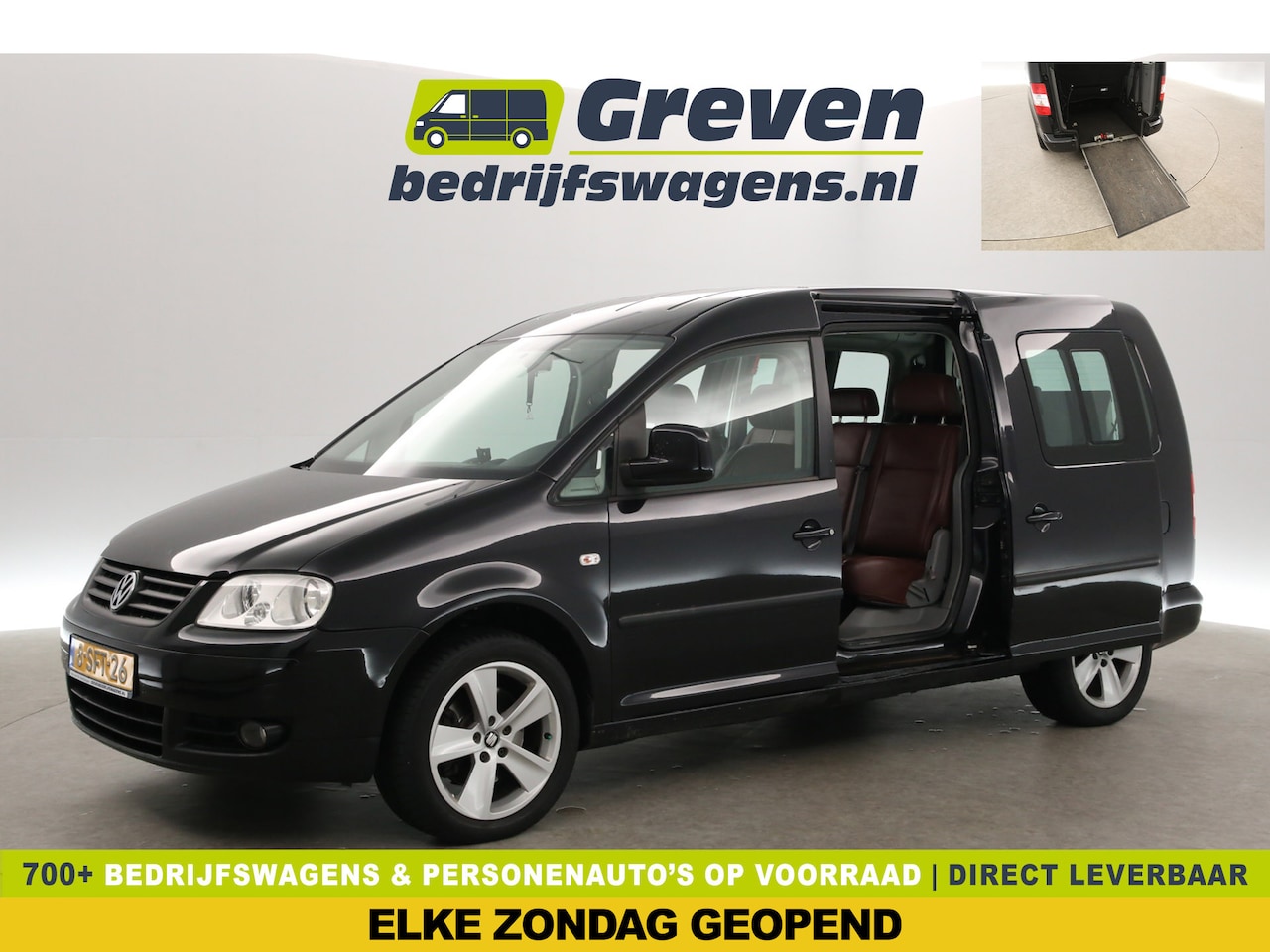Volkswagen Caddy Maxi - L2 1.9 TDI 7p. 105PK | MARGE | Roelstoelbus | Oprijplaat | Clima | Parkeersens. | 2xSchuif - AutoWereld.nl