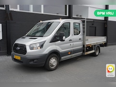 Ford Transit - 2.0 TDCI 170PK Dubbel lucht Openlaadbak L4 EURO 6 - Airco - Navi - Cruise - Kraan - € 19.9