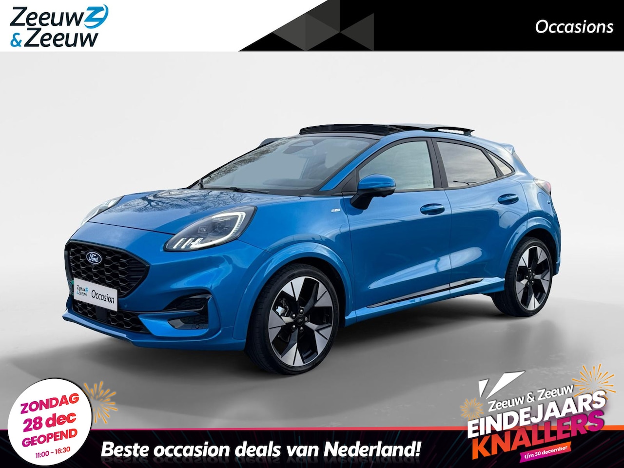 Ford Puma - ST-line x Fabrieksgarantie t/m 05-2027 | Panorama dak | Automaat | B&O audio | Draadloos o - AutoWereld.nl