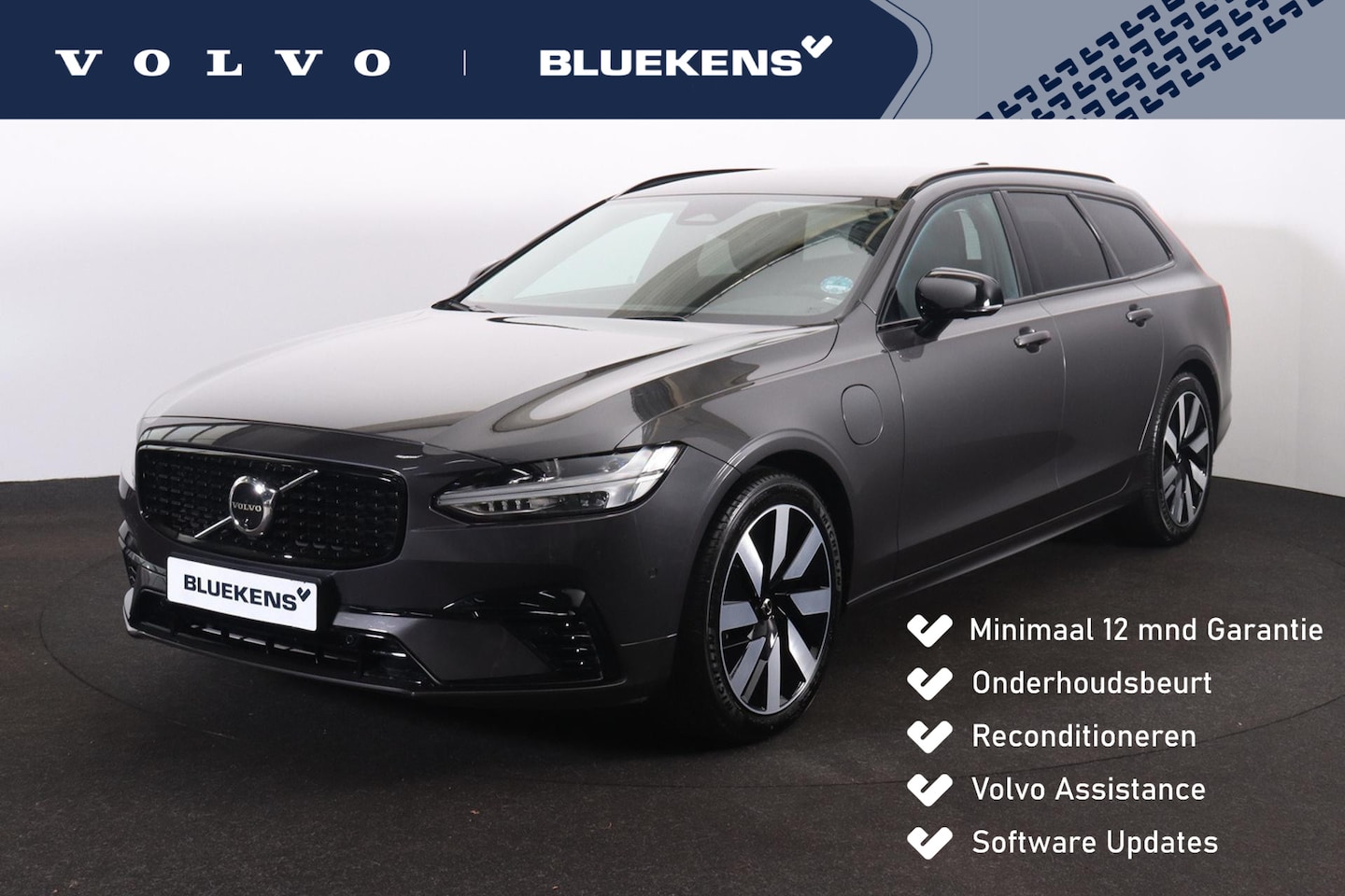 Volvo V90 - T8 Recharge AWD Plus Dark - IntelliSafe Assist & Surround - 360º Camera - Harman/Kardon au - AutoWereld.nl