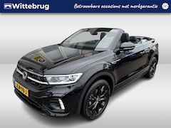 Volkswagen T-Roc Cabrio - 1.5 TSI 2x R-Line / AUTOMAAT/ BLACK STYLE/ CAMERA/ PARK. SENSOREN/ DODE HOEK/ STOEL-STUURV