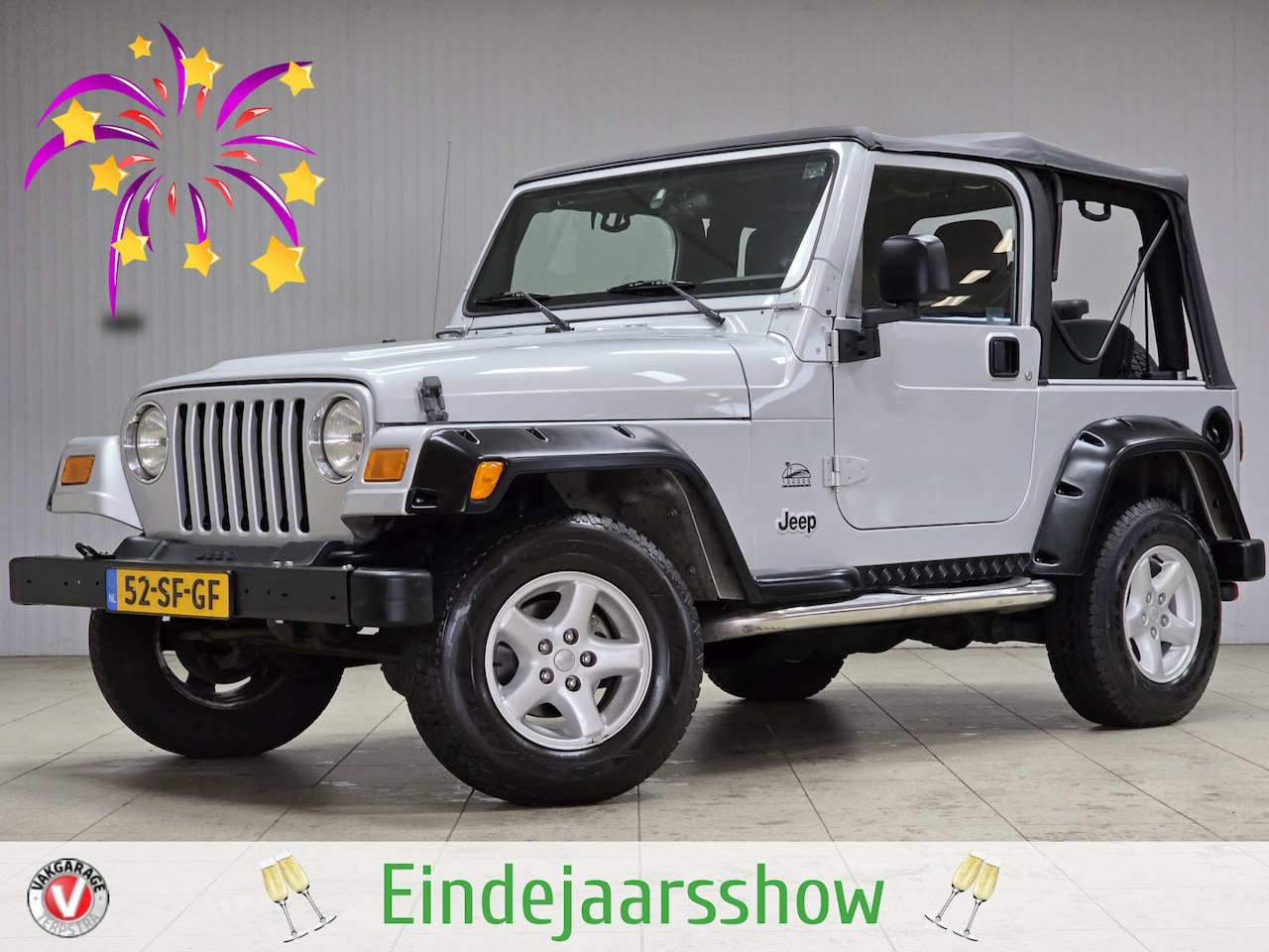 Jeep Wrangler - 4.0i Hardtop Sahara/ UNIEK!/ Historie!/ 6-Cilinder/ 177PK/ Hardtop-Softtop/ Automaat/ Bull - AutoWereld.nl