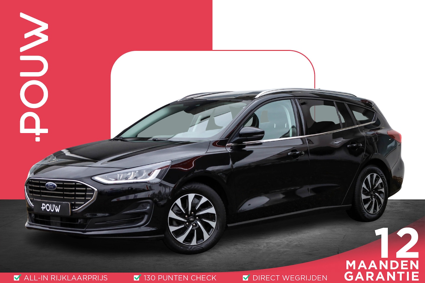 Ford Focus Wagon - 1.0 EcoBoost 125pk Hybrid Titanium Style | Achteruitrijcamera | Stoel-/ Stuurverwarming | - AutoWereld.nl