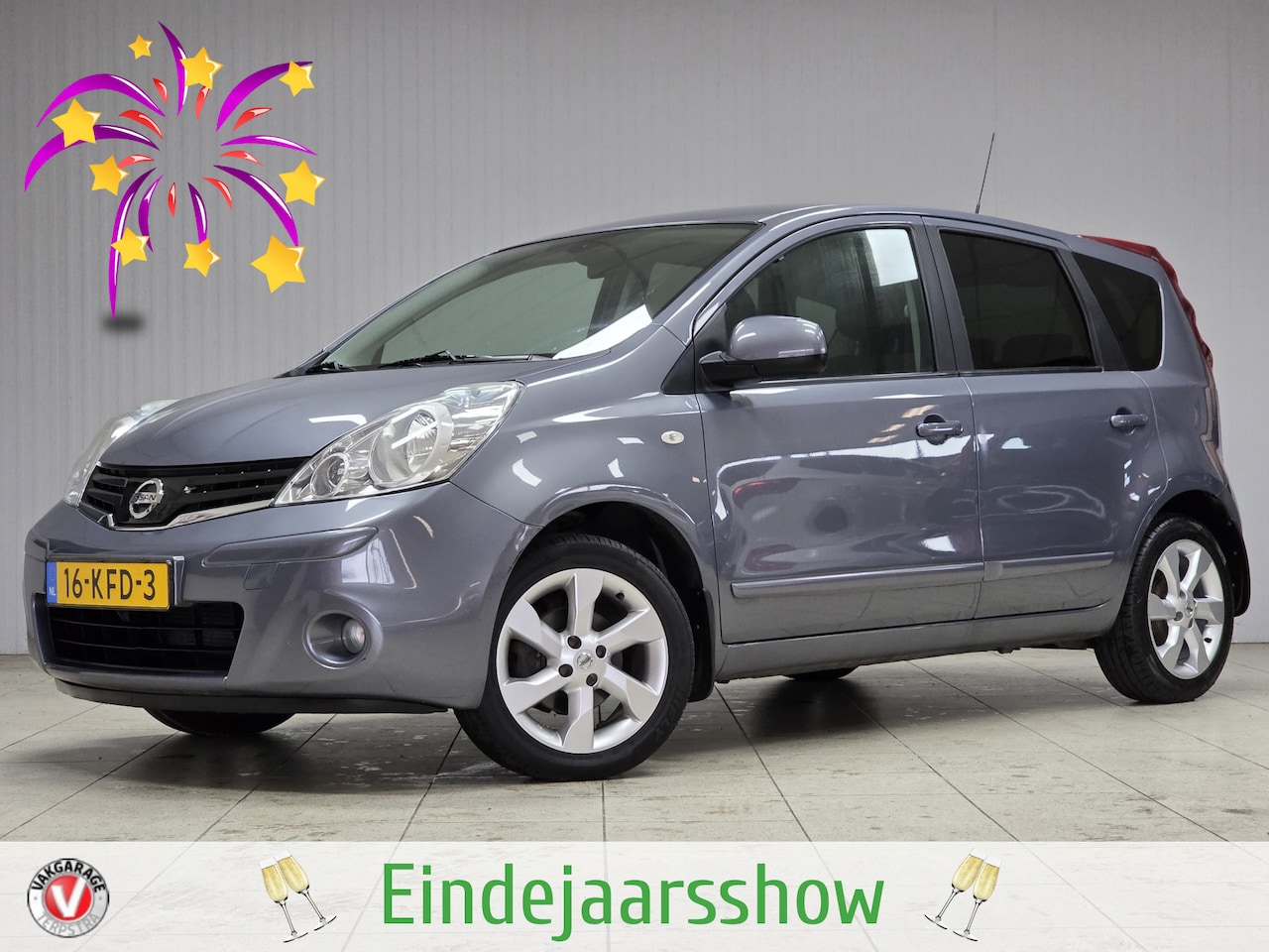 Nissan Note - 1.6 Tekna/ Extra getint glas/ 16'' LMV/ Keyless/ Half-Leder/ Navi/ Bluetooth/ Clima/ Cruis - AutoWereld.nl