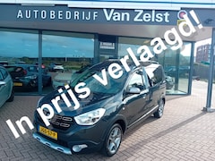 Dacia Dokker - 1.6 SCe Stepway, Airco, Multimediasysteem, Navigatie, Cruise control, Bluetooth, Parkeerse