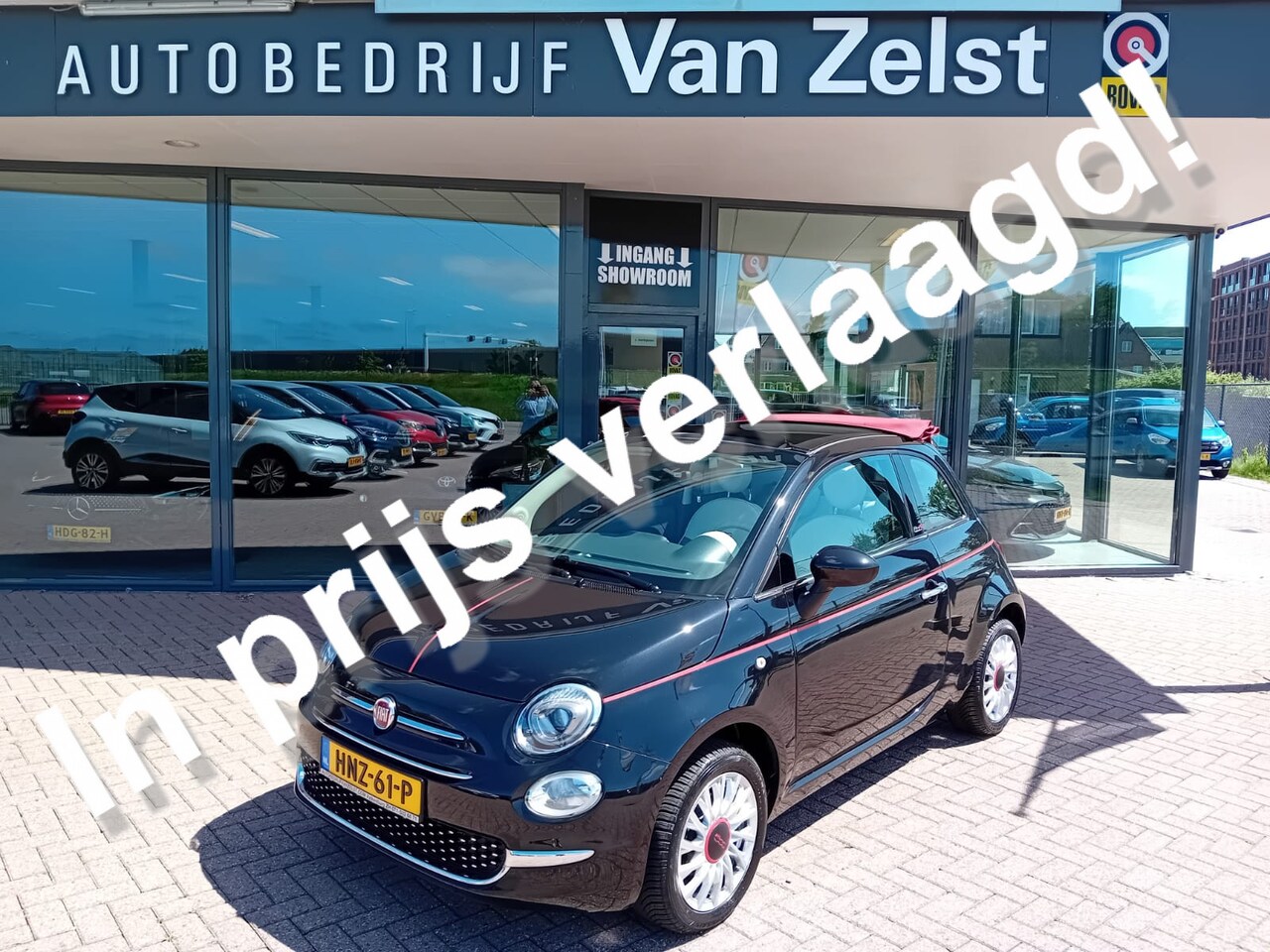 Fiat 500 C - 1.2 Cabriolet Automaat, Airco(automatisch), Multimediasysteem, Cruise control, Parkeersens - AutoWereld.nl