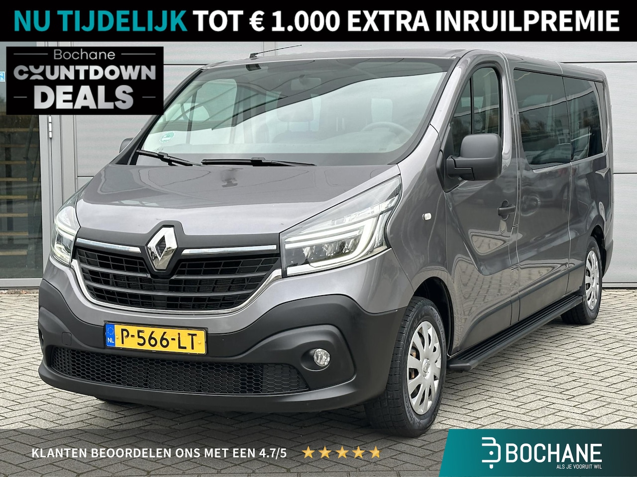 Renault Trafic Passenger - 2.0 dCi 120 Grand Zen 9-PERSOONS | NAVIGATIE | TREKHAAK | SIDESTEPS - AutoWereld.nl