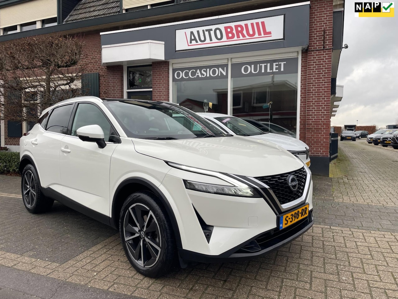 Nissan Qashqai - 1.3 MHEV Xtronic Tekna Plus| NL-auto| Pano|Navi|Camera|Leder|etc - AutoWereld.nl